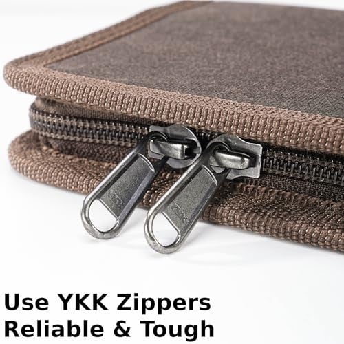 VEAPILS Pocket Journal Cover with Field Book, Waterproof Pocket Notebook Cover with Zipper for Journal Planner, Small Notebook Holder for Field Notes & Moleskine Cahier 3.5" x 5.5" - Mini Field Journal - Image 3