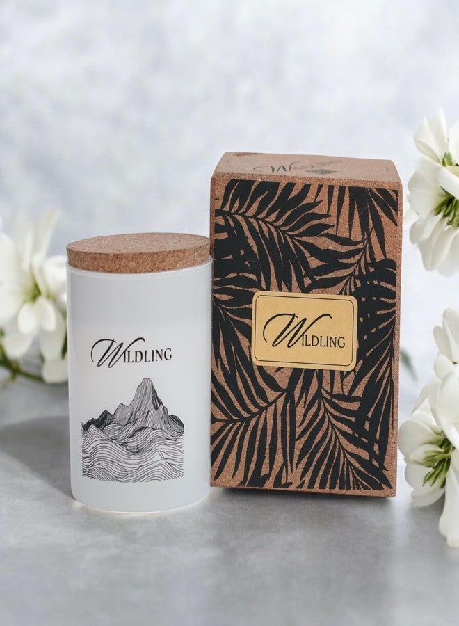Wildling Queen of The Night | Night-Blooming Jasmine Scented Soy Candle in Long-Lasting Cork Box (White) - Image 4