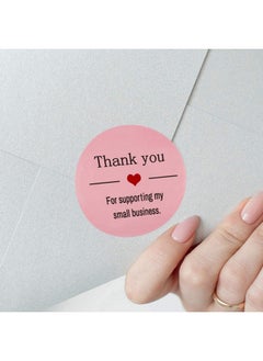 Remarkable Pink Thank You Sticker Round 1.5 Inch 500 Labels Per Roll For Small Business Packaging And Customer Service  - Image 5