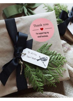 Remarkable Pink Thank You Sticker Round 1.5 Inch 500 Labels Per Roll For Small Business Packaging And Customer Service  - Image 4