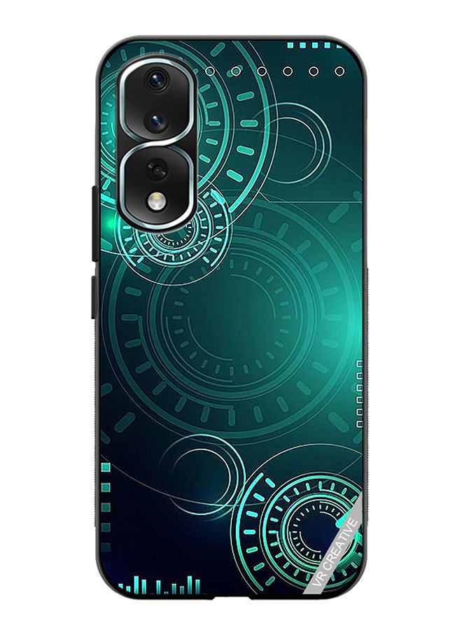 VR CREATIVE Protective Case Cover For Honor 80 Pro Green Technology Design Multicolour - Image 1