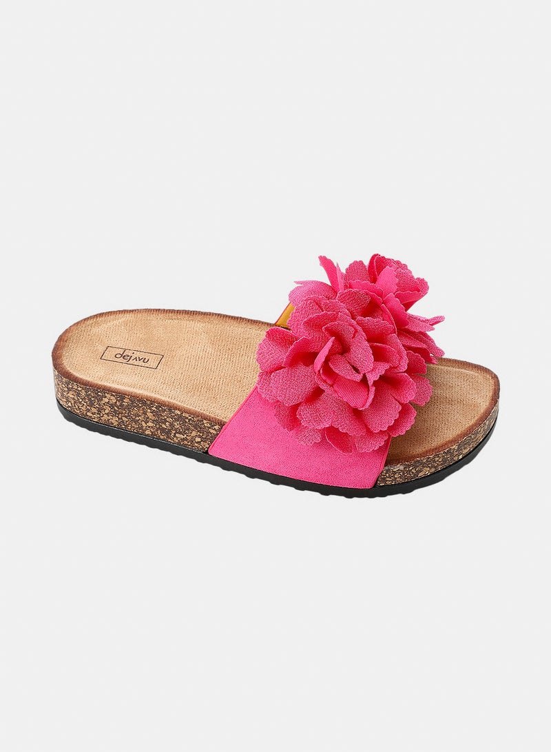 Dejavu Shoes KND-DJTX-006 3D Floral Appliqué Pattern Slippers -  For Women - Image 1