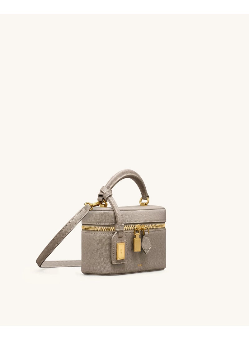 JW PEI 2026 new model Cleo Box Shape Top Handle Bag - Taupe - Image 2