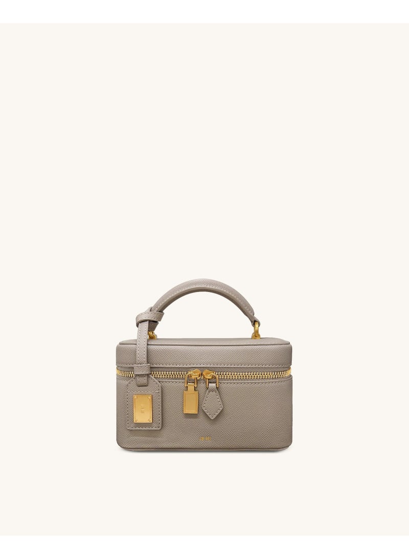 JW PEI 2026 new model Cleo Box Shape Top Handle Bag - Taupe - Image 1