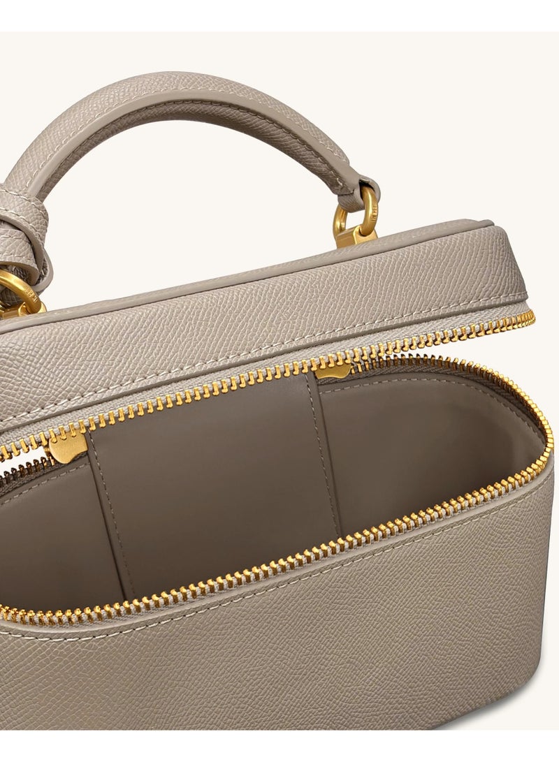 JW PEI 2026 new model Cleo Box Shape Top Handle Bag - Taupe - Image 4