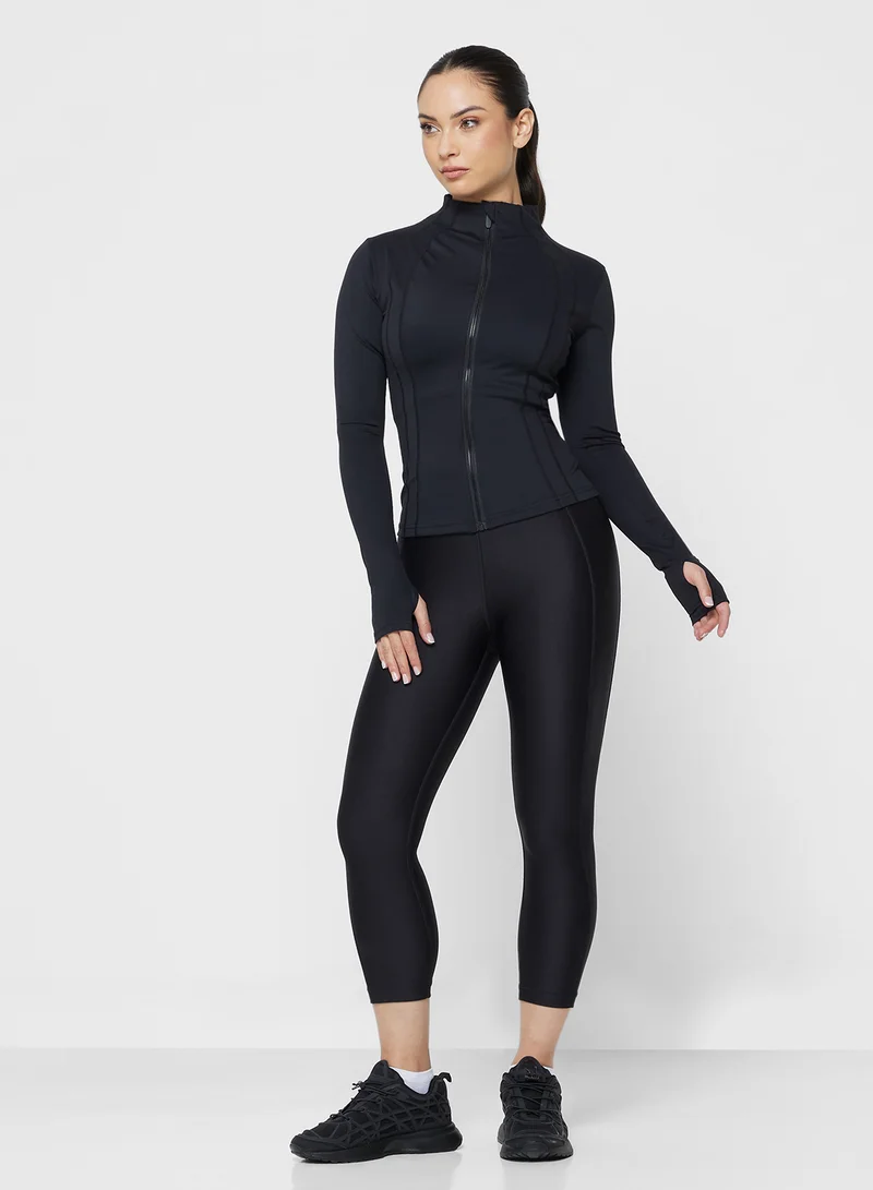 FRWD Sculpting Seamless Zip Up Top