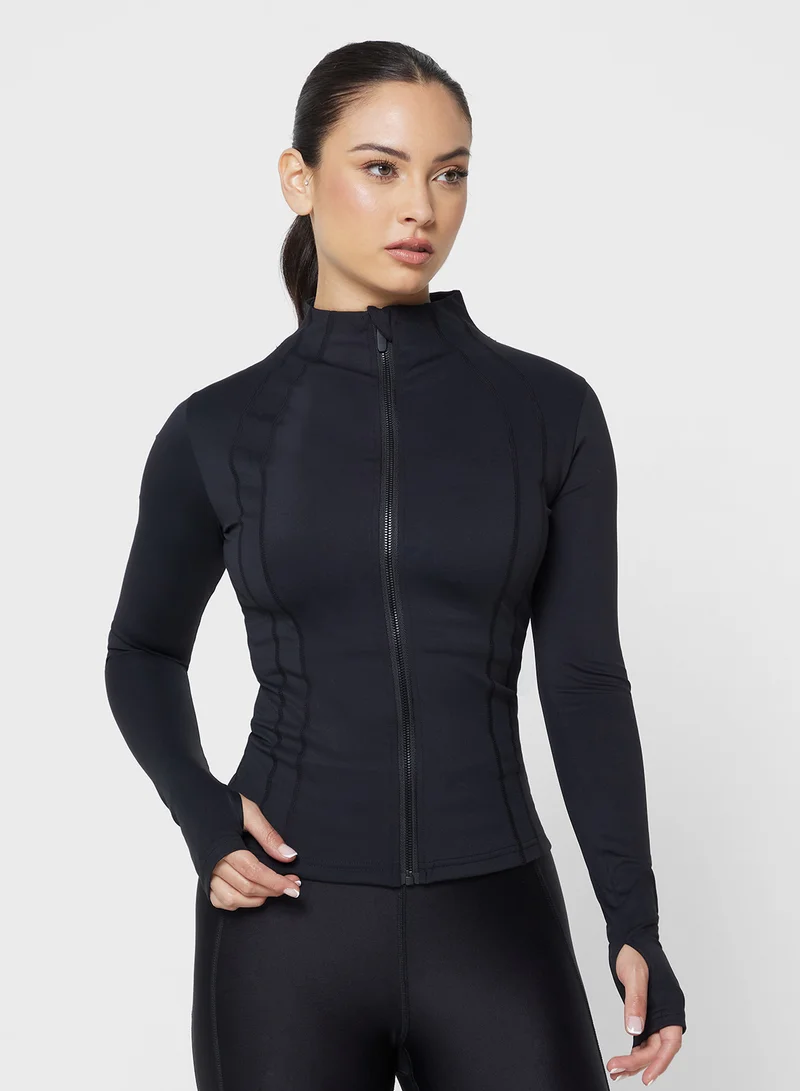 FRWD Sculpting Seamless Zip Up Top