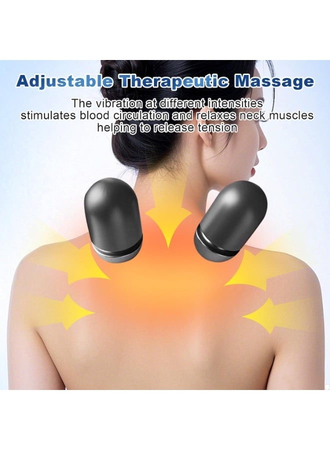 YOUWE7 Travel Pillow Massage Neck Hump, Traction Massager with Heat 3-in-1 Neck Massagers Pillow, Heated Cervical Massagers with Adjustable Air Chambers & Memory Foam Support (Light Gray) - Image 4