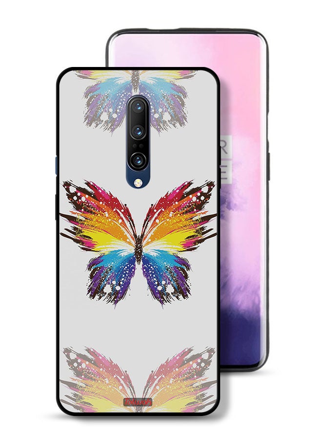 Tolwak OnePlus 7 Pro 5G Protective Case Cover Digital Art Simple Background Minimalism Butterfly - Image 1