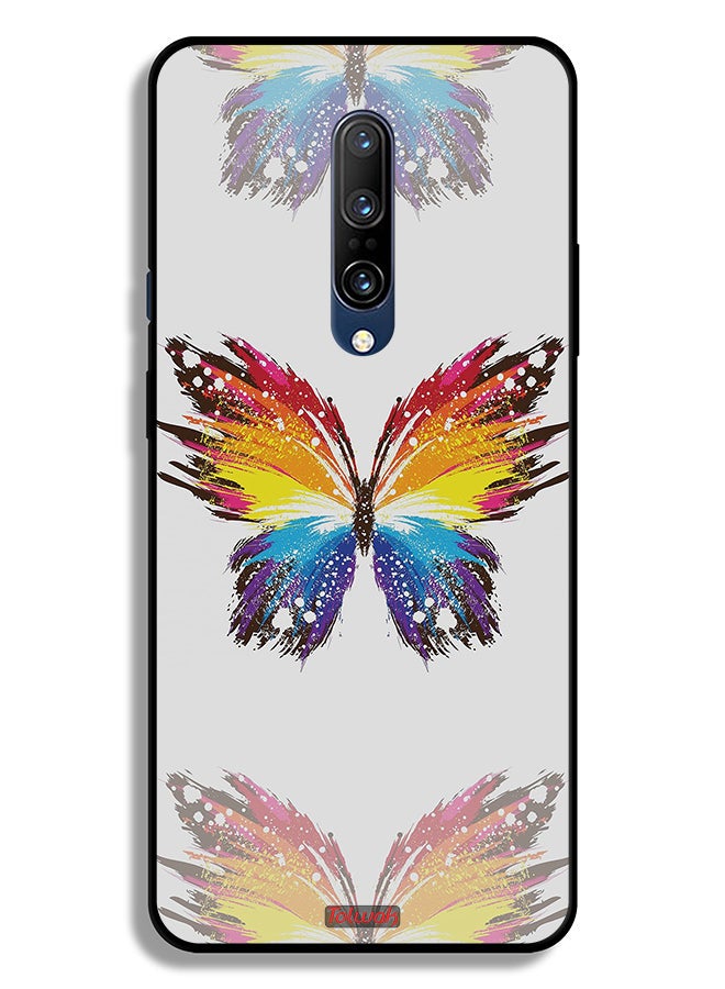 Tolwak OnePlus 7 Pro 5G Protective Case Cover Digital Art Simple Background Minimalism Butterfly - Image 2