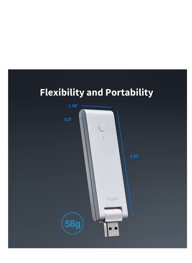 Aqara Aqara Smart Hub E1 (2.4 GHz Wi-Fi Required), Powered by USB-A, Small Size, Zigbee 3.0, Acts as a Wi-Fi Repeater (Hotspot) for up to 2 Devices, Supports HomeKit, Alexa, Google Assistant, IFTTT  - Image 3