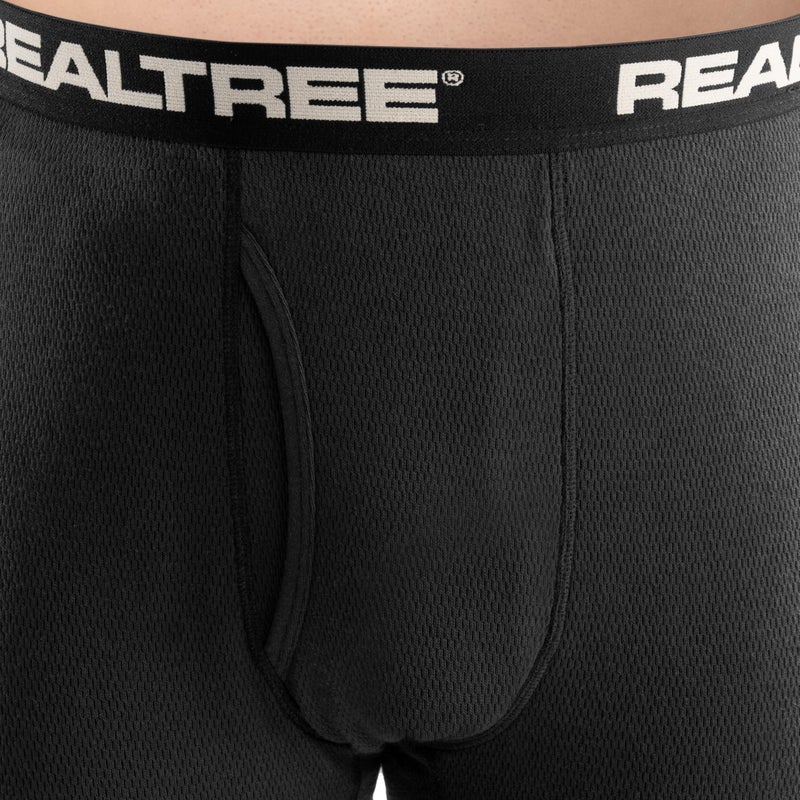 Realtree Men's Heavyweight Cotton Polyester Thermal Long Johns Underwear Bottom, Black, XX-Large - Image 2