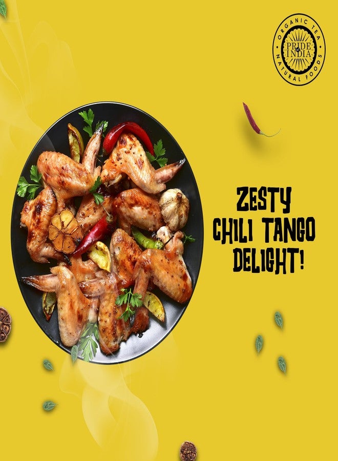 Pride of India Lemon Chili Pepper Seasoning | Spicy Lemon Seasoning & Citrus Spice for Chicken | Non-Bioengineered, Vegan, Gluten-Free | Dual Sifter Bottle 2.3 oz (65 gm) - Image 2