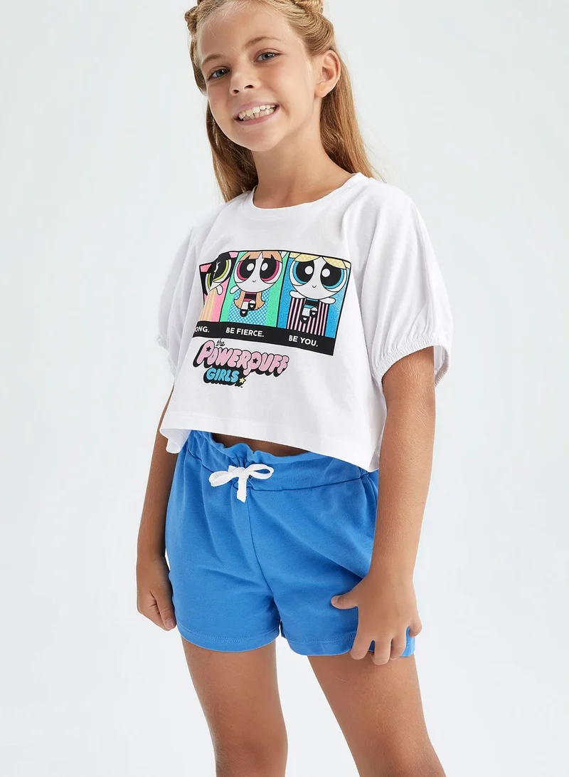 DeFacto Girls Powderpuff Girls Short-Sleeve 2-Pack Set