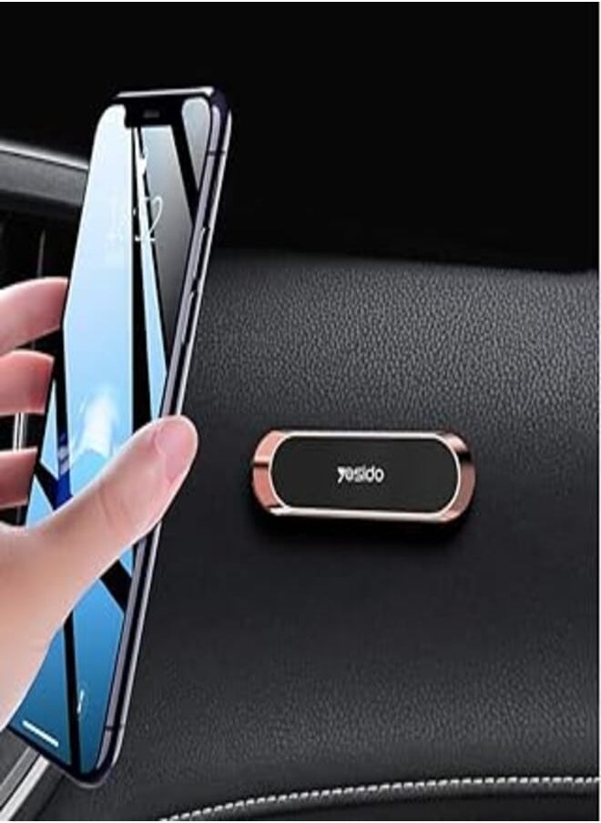 Yesido Yesido C55 Magnetic Car Phone Holder Universal Mini Strip Shape Stand For iPhone Samsung Xiaomi Wall Magnet Smartphone Holder 