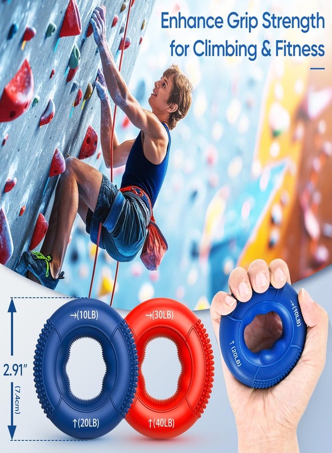 FitBeast Grip Strength Trainer Kit, 9-Piece Hand Strengthening Devices with 3 Finger Exerciser, 2 Dual-Force Forearm Strengthener, Finger Stretchers & Stress Balls for Rehab & Recovery - Image 4
