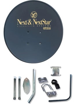 Next Satellite Dish Antenna Set Black 80CM Dish Antenna 