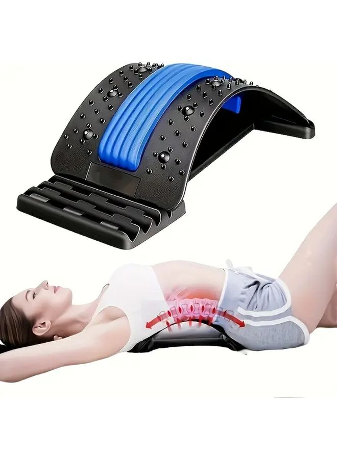 Blue Back Stretcher With 4 Adjustable Settings For Yoga Pilates And Gym Workout - Image 3