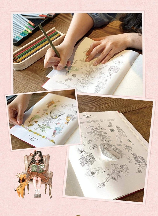 LENITH Aeppol Forest Girl's Coloring Book Moments Wholly for Yourself New Edition - Image 3