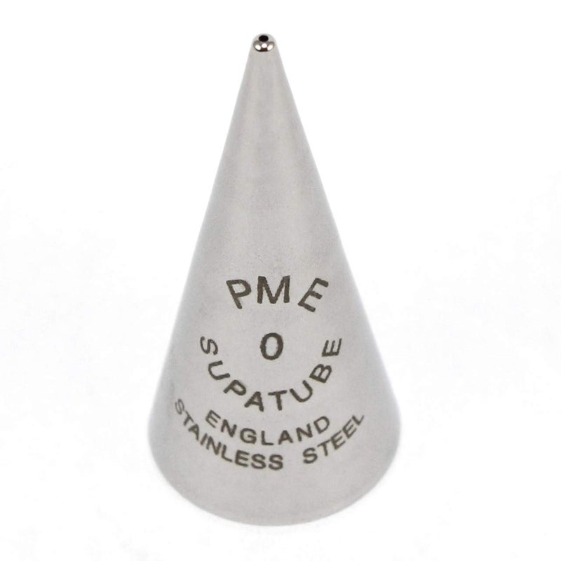 PME Seamless Stainless Steel Supatube Decorating Tip Writer 0 Standard Silver