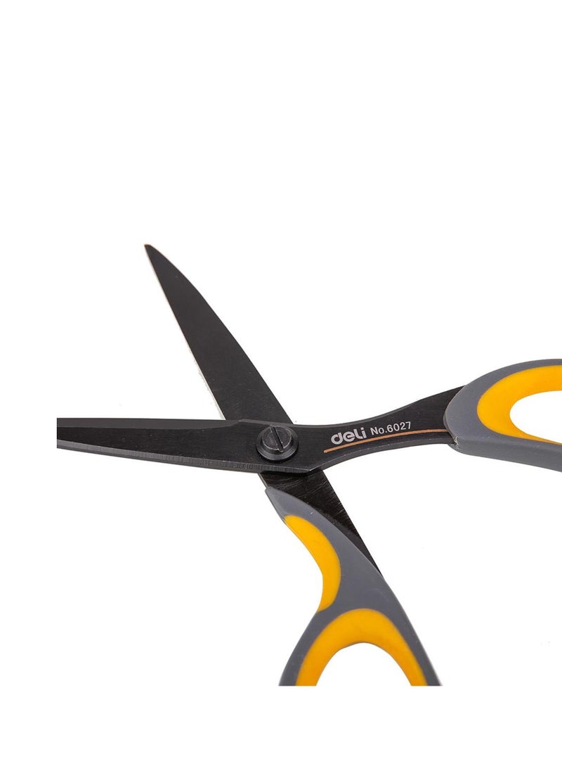 Deli Stainless Steel Scissors With 175mm Length Blades And Assymetrical Blades  - Image 4