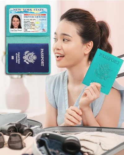 Sizobi Leather Passport Holder - Covers Case With Card Slot, Luggage Tag, International Travel Essentials for Women & Men, Cruise Ship Must-Haves, Travel Gifts - Image 4