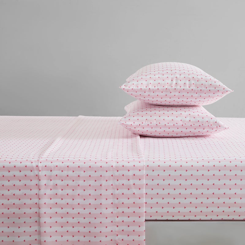 Betsey Johnson - Twin Sheets  Soft & Lightweight Bedding  Fade & Wrinkle Resistant (Wonderland Stripe Pink  Twin) - Image 4