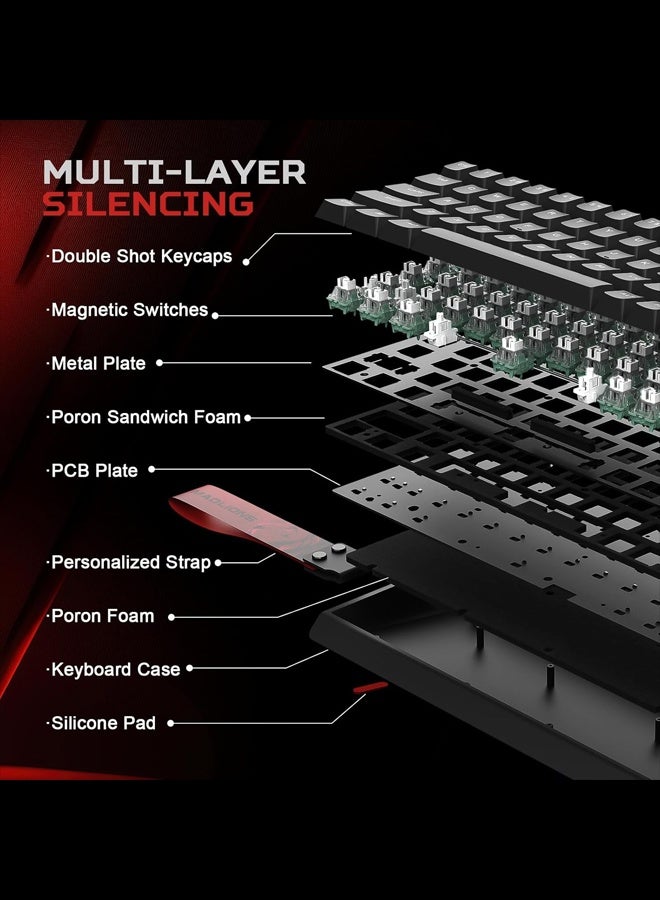 MADLIONS MAD68 HE RGB Gaming Keyboard Mechanical 8000Hz 0.01mm Hot Swap Magnetic Switch FPS Gaming Birthday Gift - Image 4