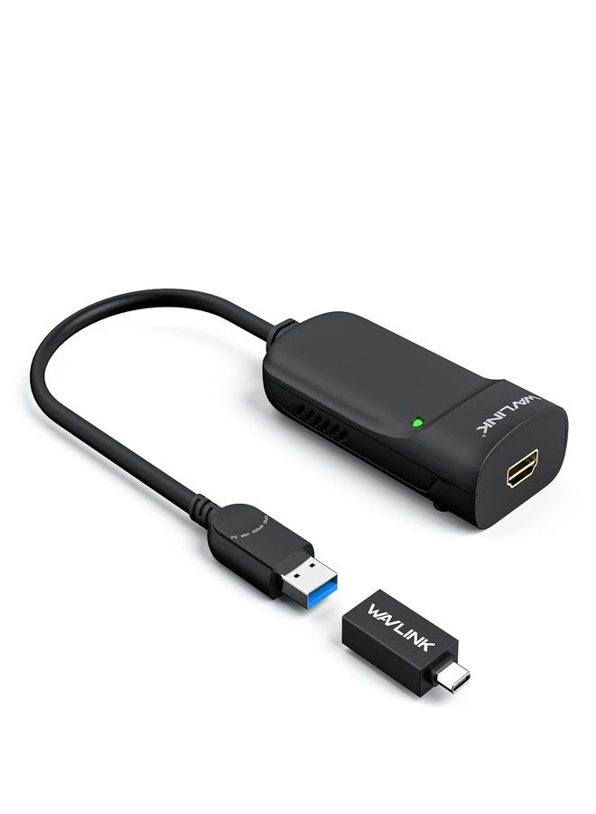 Wavlink USB 3.0 to HDMI Video Graphic Adapter with Audio for Multi Monitor up to 2048x1152 External Video Card Adapter Display Projector Support Windows 10/8/7/XP-Black - Image 1