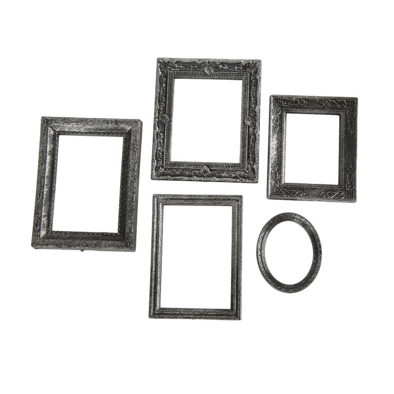 Miniature Photo Frame: Vintage Engraved Durable Plastic - Sufficient Quantity Dollhouse Picture Frame for Dollhouse Decoration, Girls Party Toys, Dollhouse Lovers - Image 4