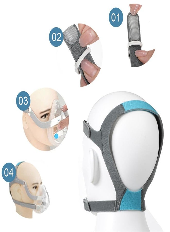 CXWLTT حزام رأس بديل متوافق مع قناع Airfit/AirTouch N20، عبوتان من أحزمة رأس قناع الأنف مع مشابك، قابل للتعديل، مقاس قياسي/متوسط، لوازم جهاز CPAP - Image 5