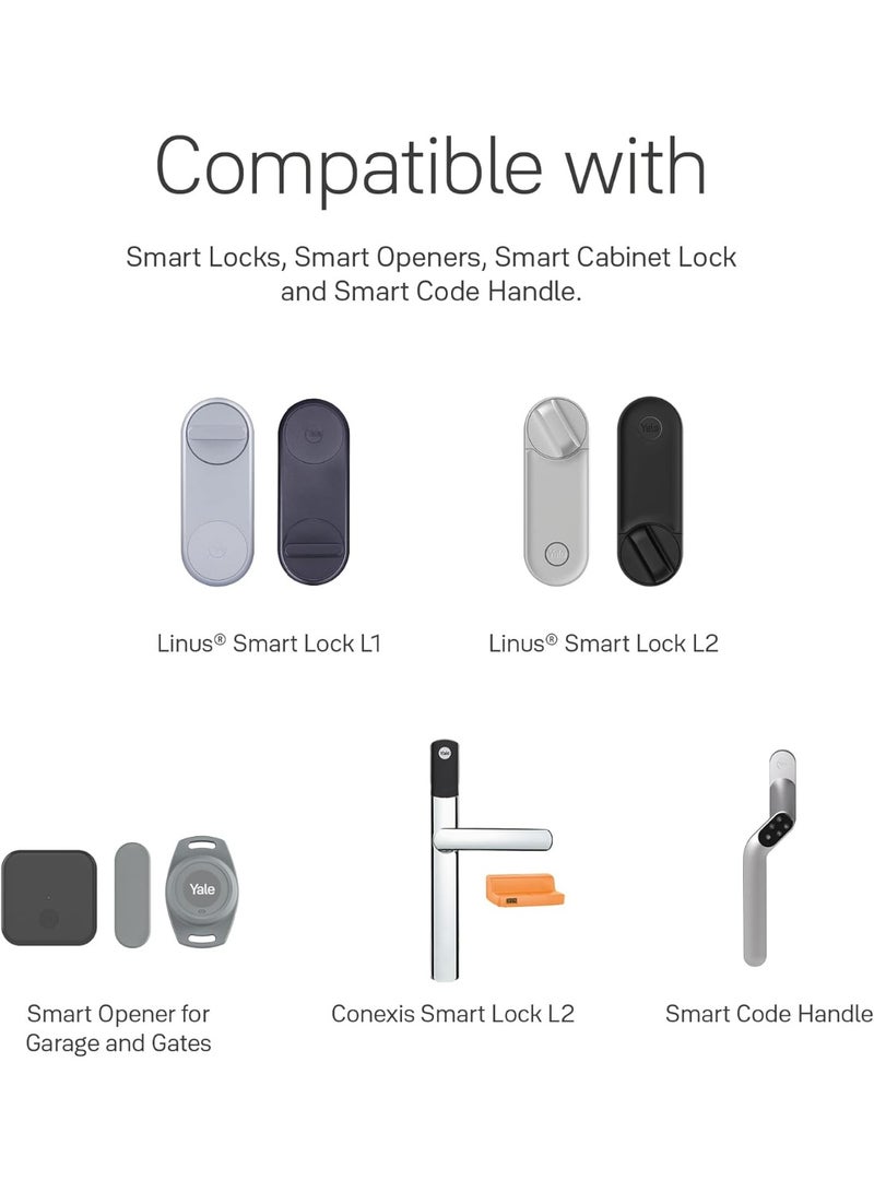 Yale Smart Fingerprint Keypad, 4-8 Digit Code, Keyless Entry, Smart Lock Accessory, Backlit Keypad, Water & Dust Resistance, Battery Powered, 05/303000/BL - Image 3