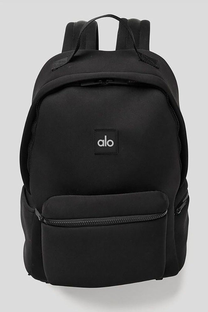 alo ALO double-shoulder backpack, water-resistant matte black fitness bag - Image 1
