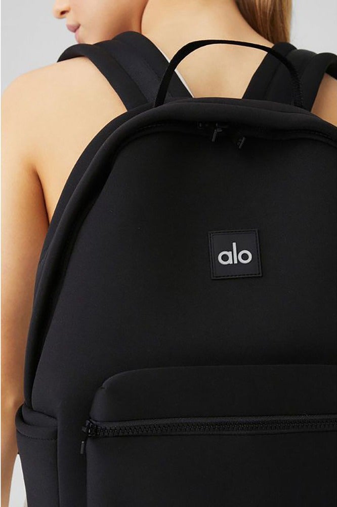 alo ALO double-shoulder backpack, water-resistant matte black fitness bag - Image 5