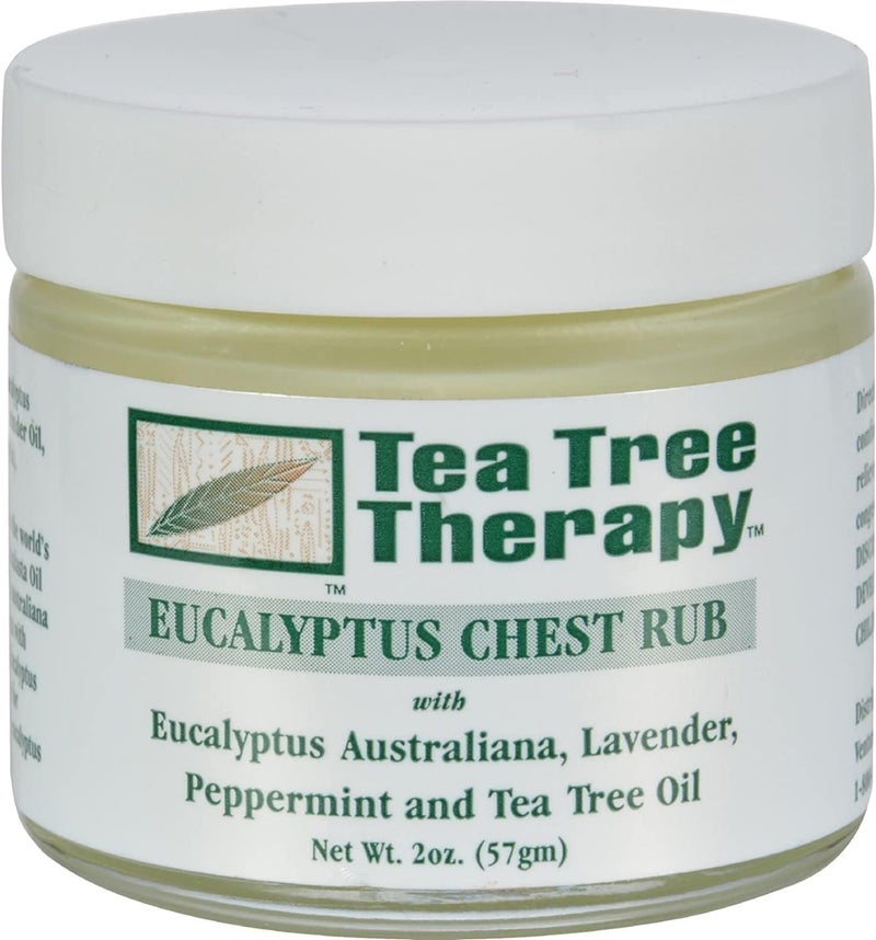 Tea Tree Therapy Eucalyptus Chest Rub with Lavender, Peppermint, and Tea Tree Oil - 2 Oz (2-Pack) - Image 4