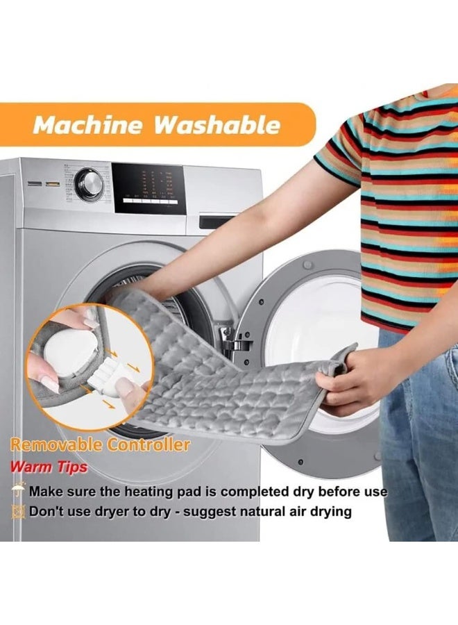 وسادة تدفئة كهربائية – وسادة تسخين ناعمة ومريحة لتخفيف آلام الظهر والتشنجات مع علاج حراري رطب وجاف (6 قطع) - Image 4