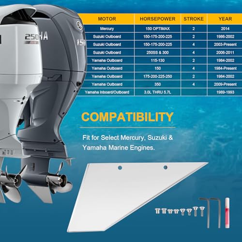 Deargooday 35SS645 Skeg Guard Skeg Protector for Select Mercury Suzuki Yamaha Marine Engines - Image 3