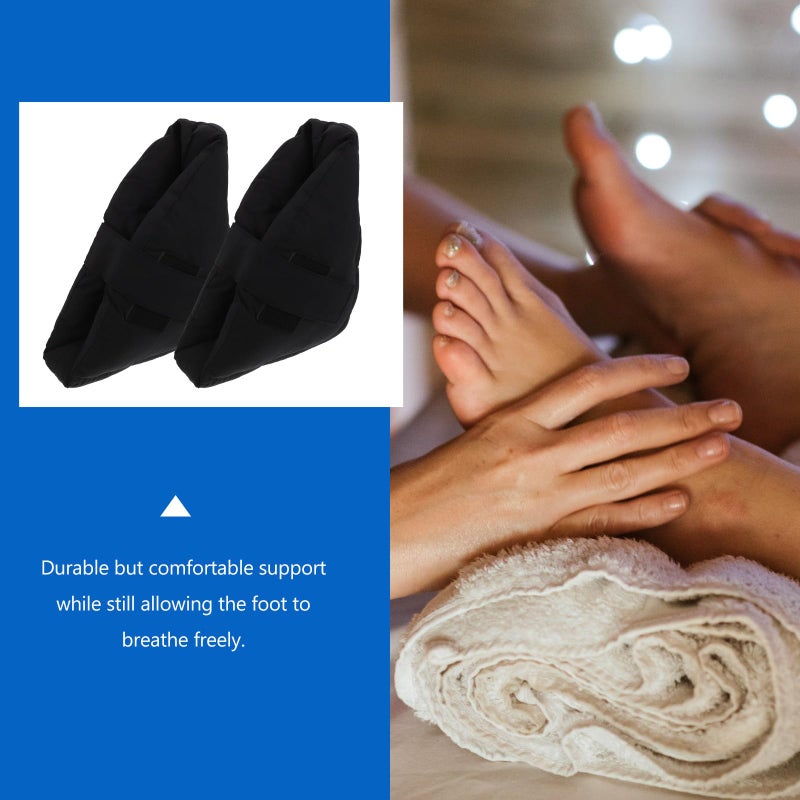 Heel Protector Pads 2 Pieces Soft Foot Cushions For Pressure Sore Prevention Ankle Support - Image 4