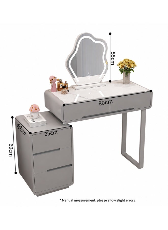 keke Makeup Vanity Table Dressing Table Flip Mirror With Drawers And Chair - Image 3