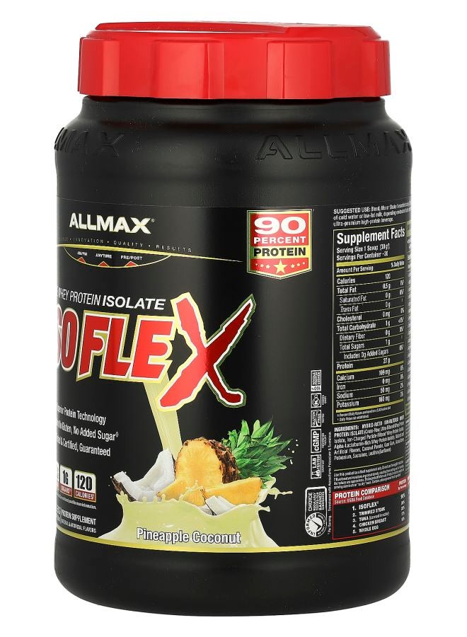 Allmax ISOFLEX® Pure Whey Protein Isolate Pineapple Coconut 2 lbs (907 g) - Image 2