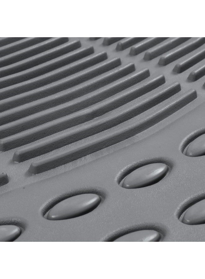 BDK MT783PLUS ProLiner Original Heavy-Duty Front & Rear Rubber Floor Mats, Gray, 3 Piece (Pack of 1) - Image 4