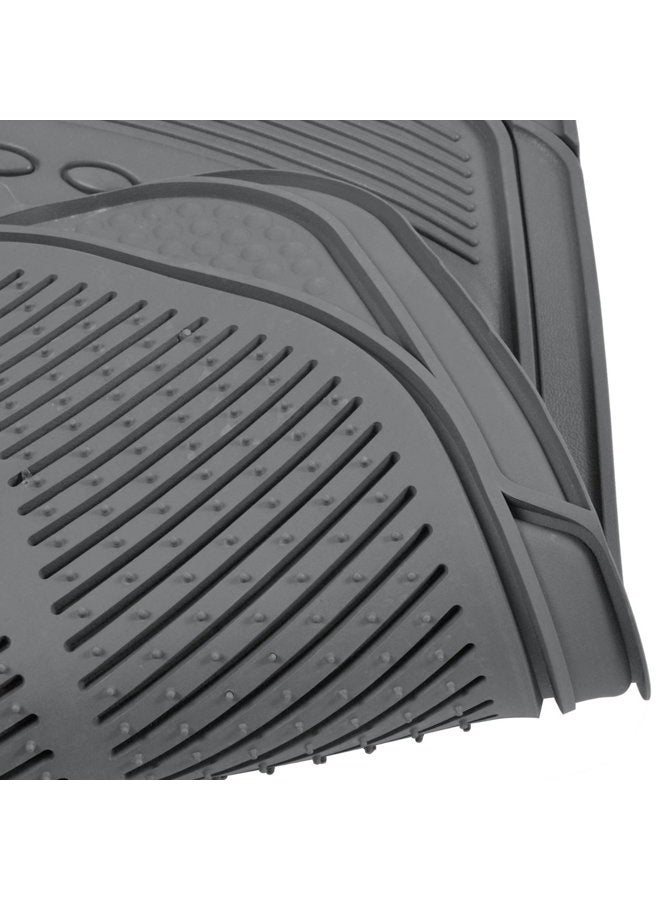 BDK MT783PLUS ProLiner Original Heavy-Duty Front & Rear Rubber Floor Mats, Gray, 3 Piece (Pack of 1) - Image 5