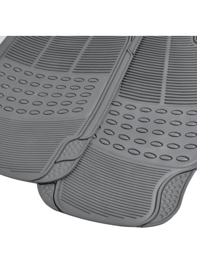 BDK MT783PLUS ProLiner Original Heavy-Duty Front & Rear Rubber Floor Mats, Gray, 3 Piece (Pack of 1) - Image 3