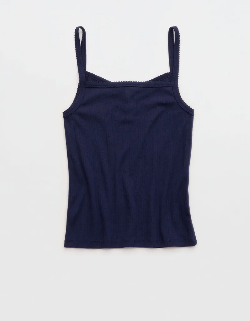Aerie  Aerie Pointelle Pajama Tank Top for Women | Best Price UAE