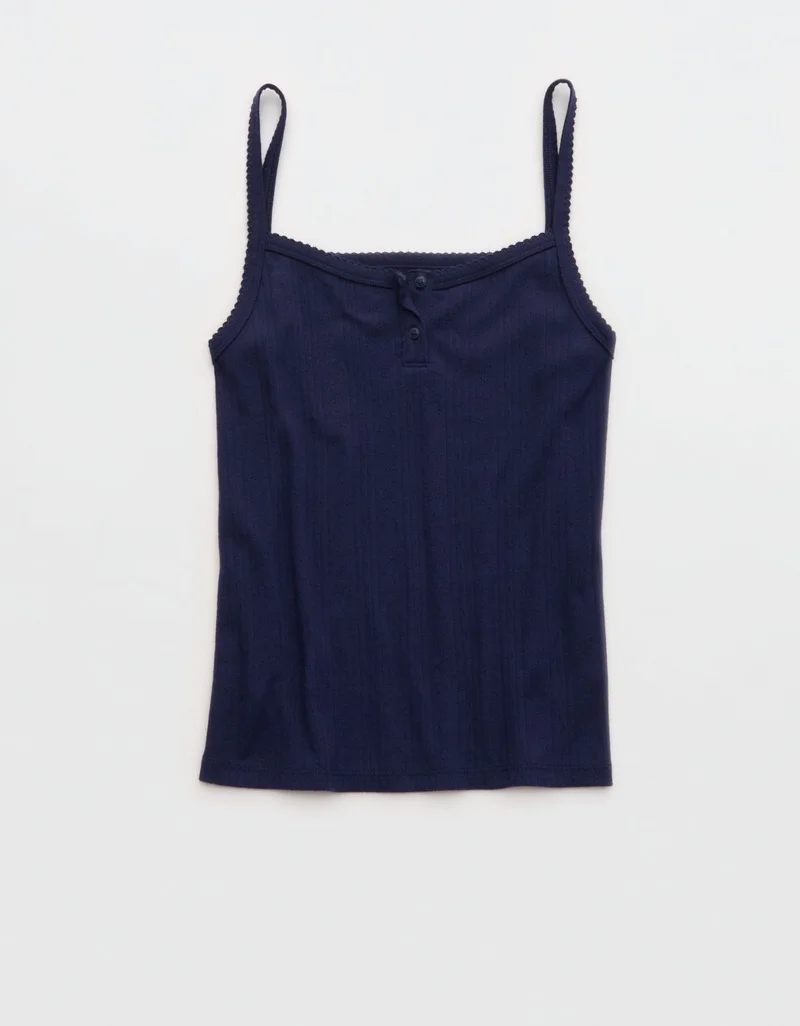 Aerie  Aerie Pointelle Pajama Tank Top for Women | Best Price UAE