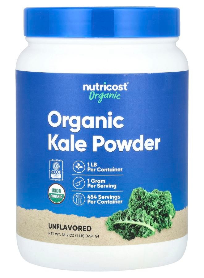Nutricost Organic Kale Powder Unflavored 16.2 oz (454 g)