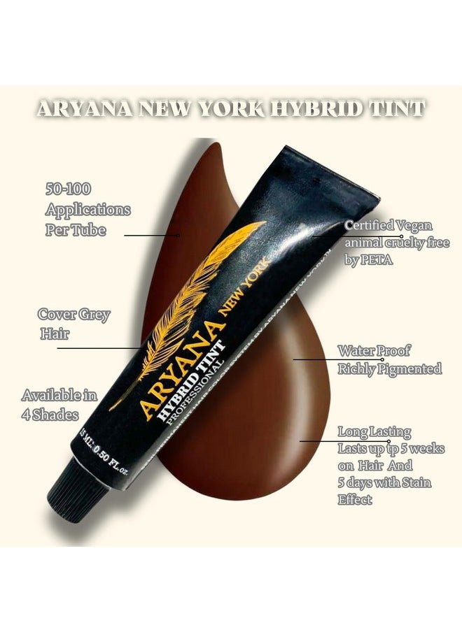 ARYANA NEW YORK Hybrid Color Professional Kit For Professional Spot Coloring Cream Hair Color With Natural Effect (Dark Brown)  - Image 3