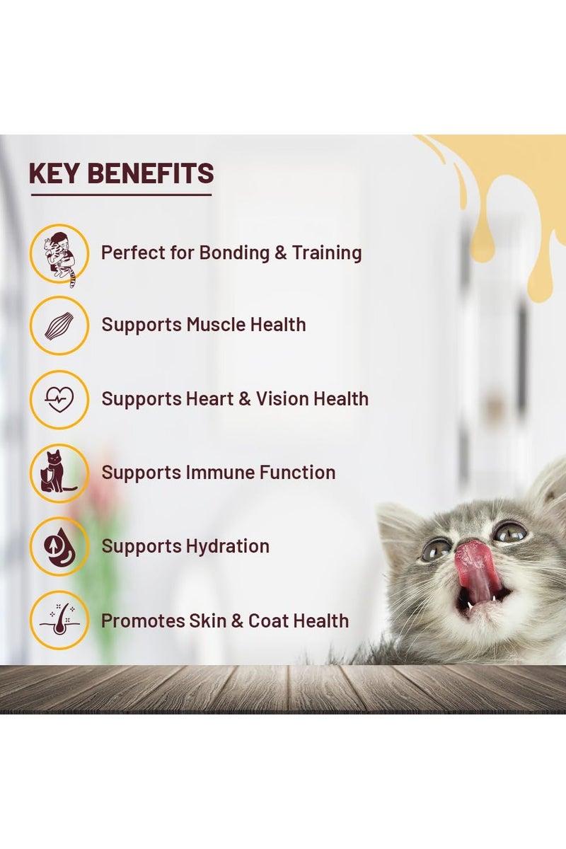 Meatup Creamy Likable Cat Treat Crab Flavour Snack 10x15g - Image 4