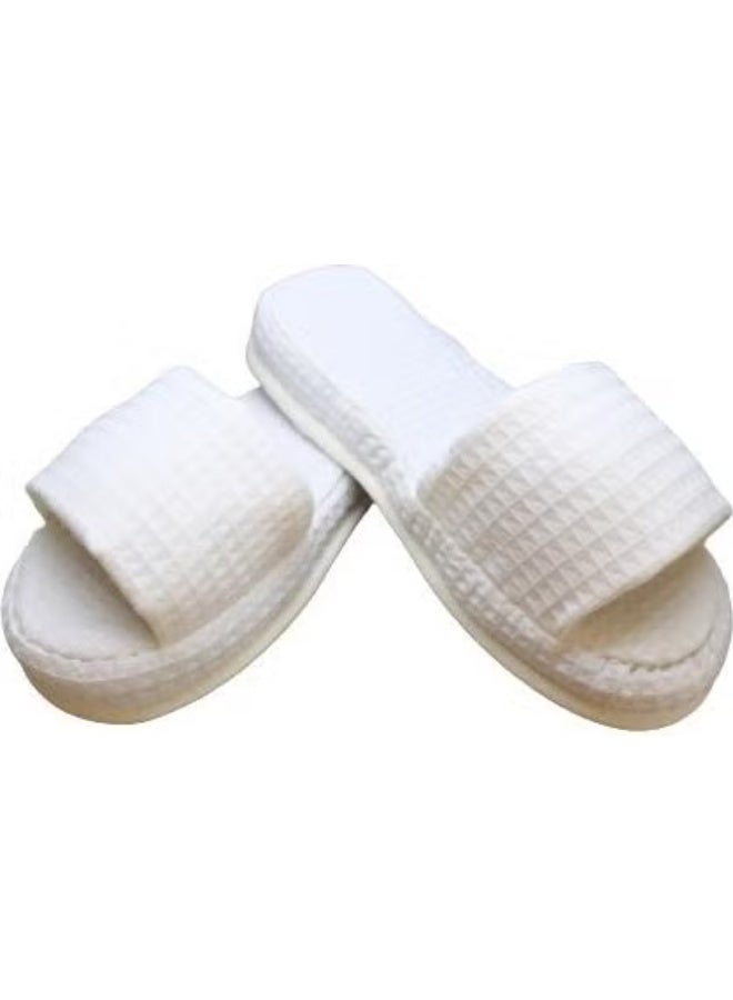 Ender Home Pique Slippers Bathroom Home Hotel Maternity Slippers Non-Slip Thick Open Toe - Image 1