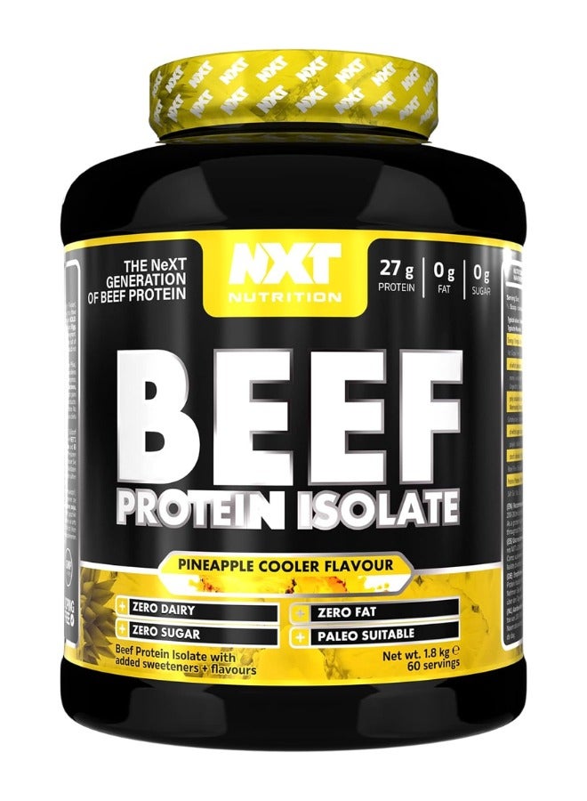 NXT Nutrition Beef Protein Isolate Juice Zero Dairy Pineapple Cooler 60 Servings 1800g - Image 1